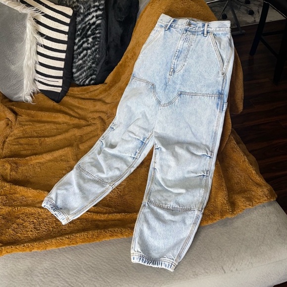 Alexander Wang Double Front Carpenter Jeans in Pebble Bleach Size 29 - Picture 5 of 7